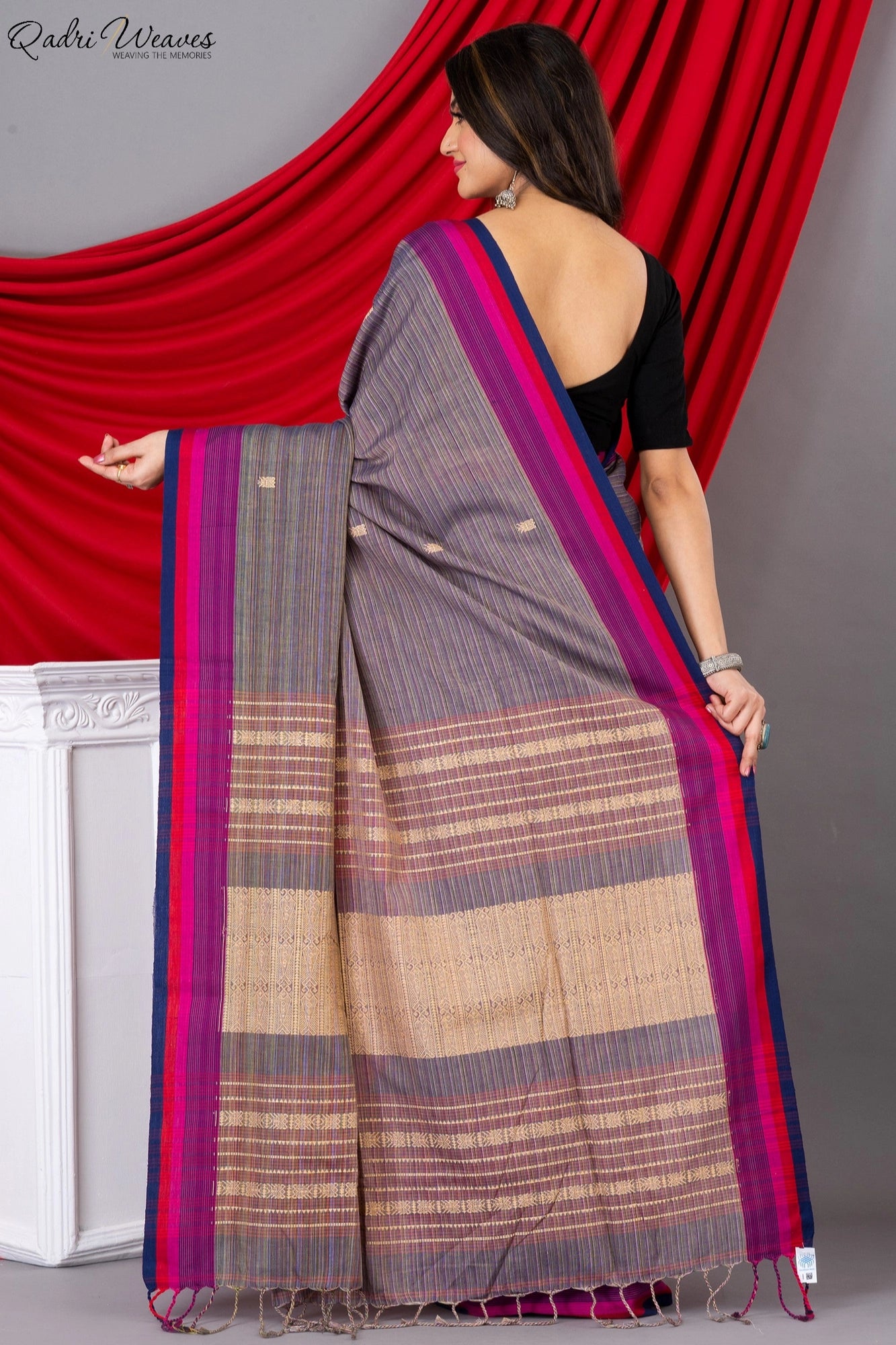 Handloom Falcon Khadi Cotton Tangail Saree