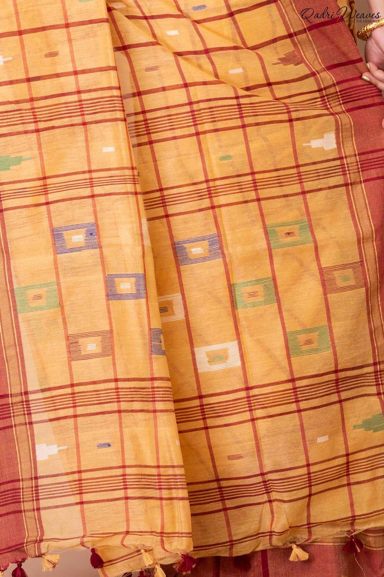 Handloom Carmel Kota Silk Khadi Saree