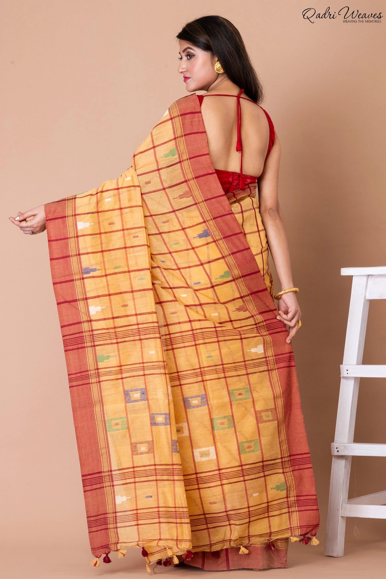 Handloom Carmel Kota Silk Khadi Saree