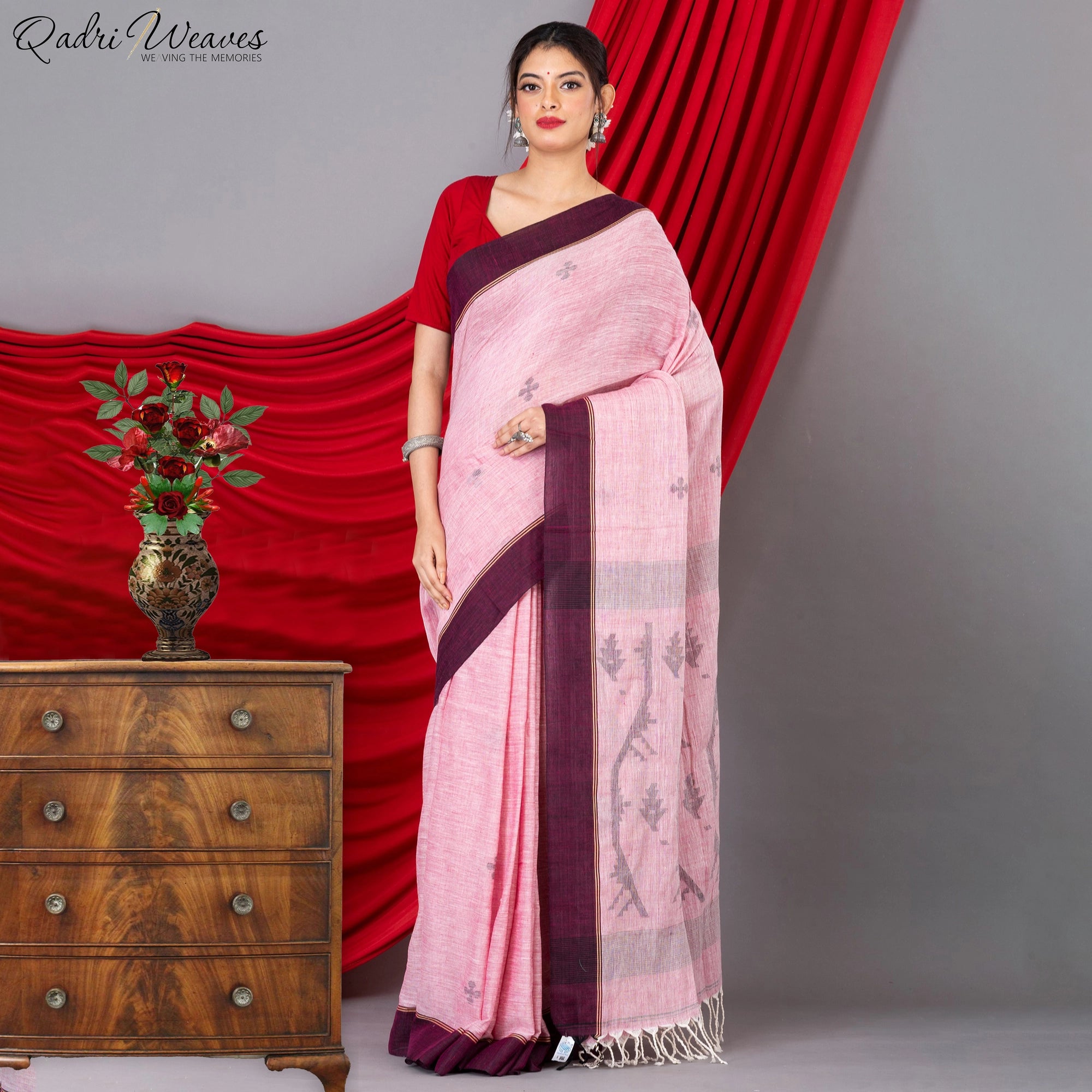 Khadi on sale jamdani saree