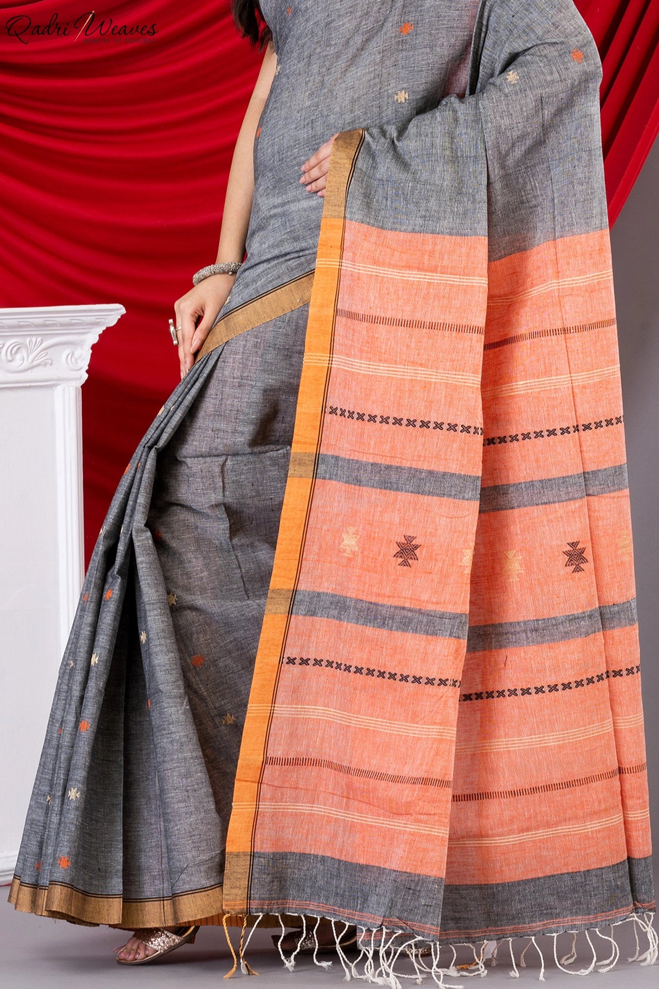 Handloom Falcon Premium Khadi Cotton Saree