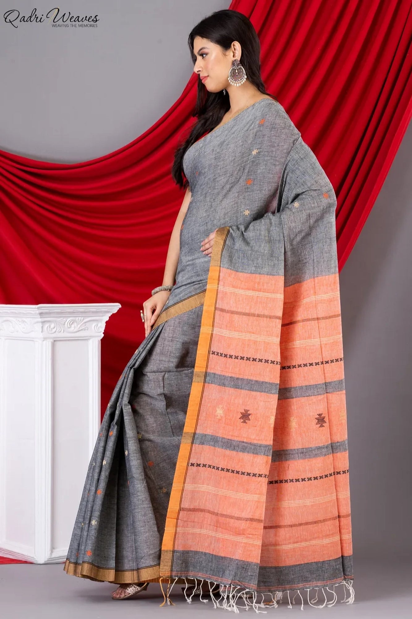 Handloom Falcon Premium Khadi Cotton Saree