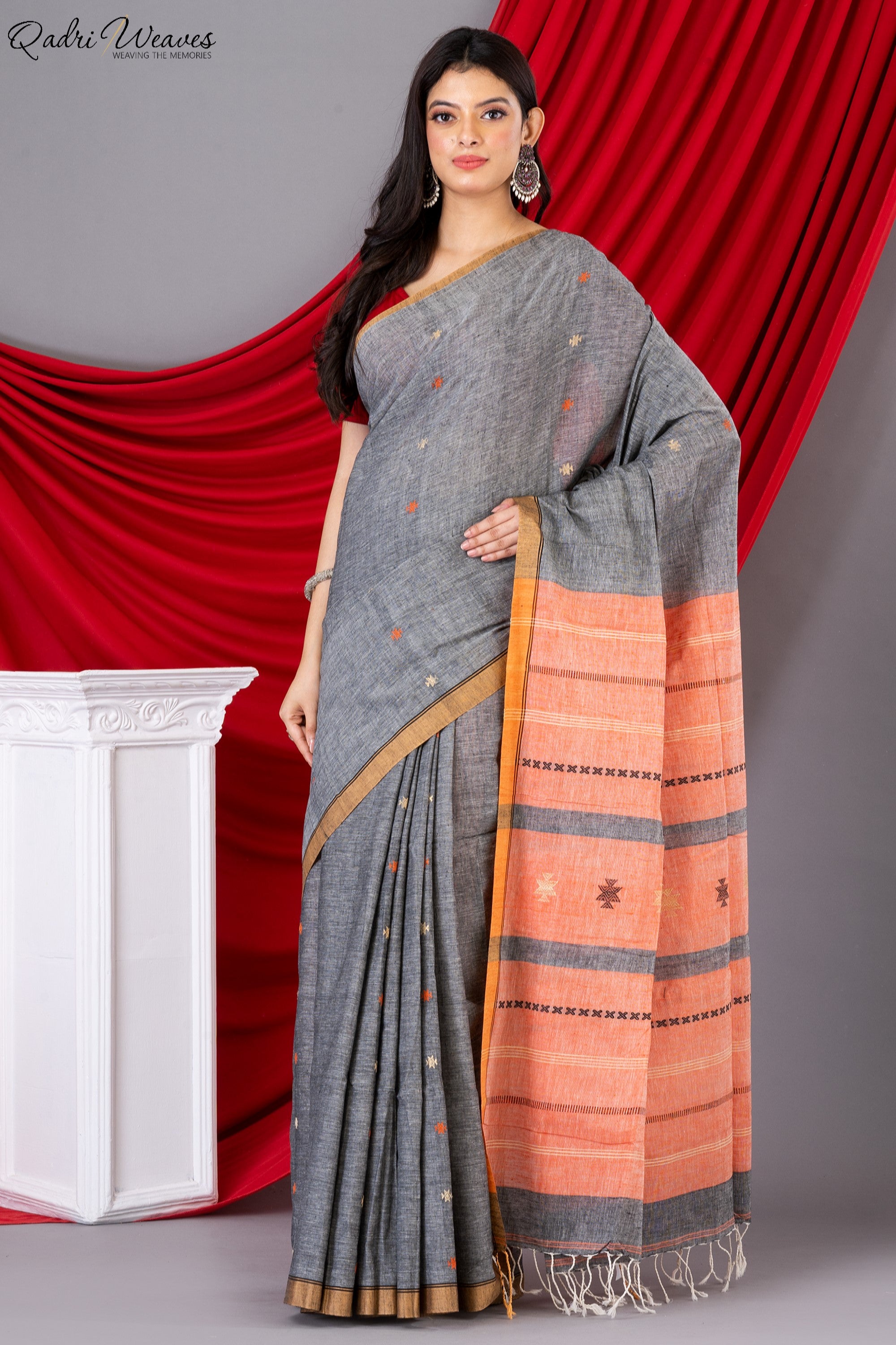 Handloom Falcon Premium Khadi Cotton Saree